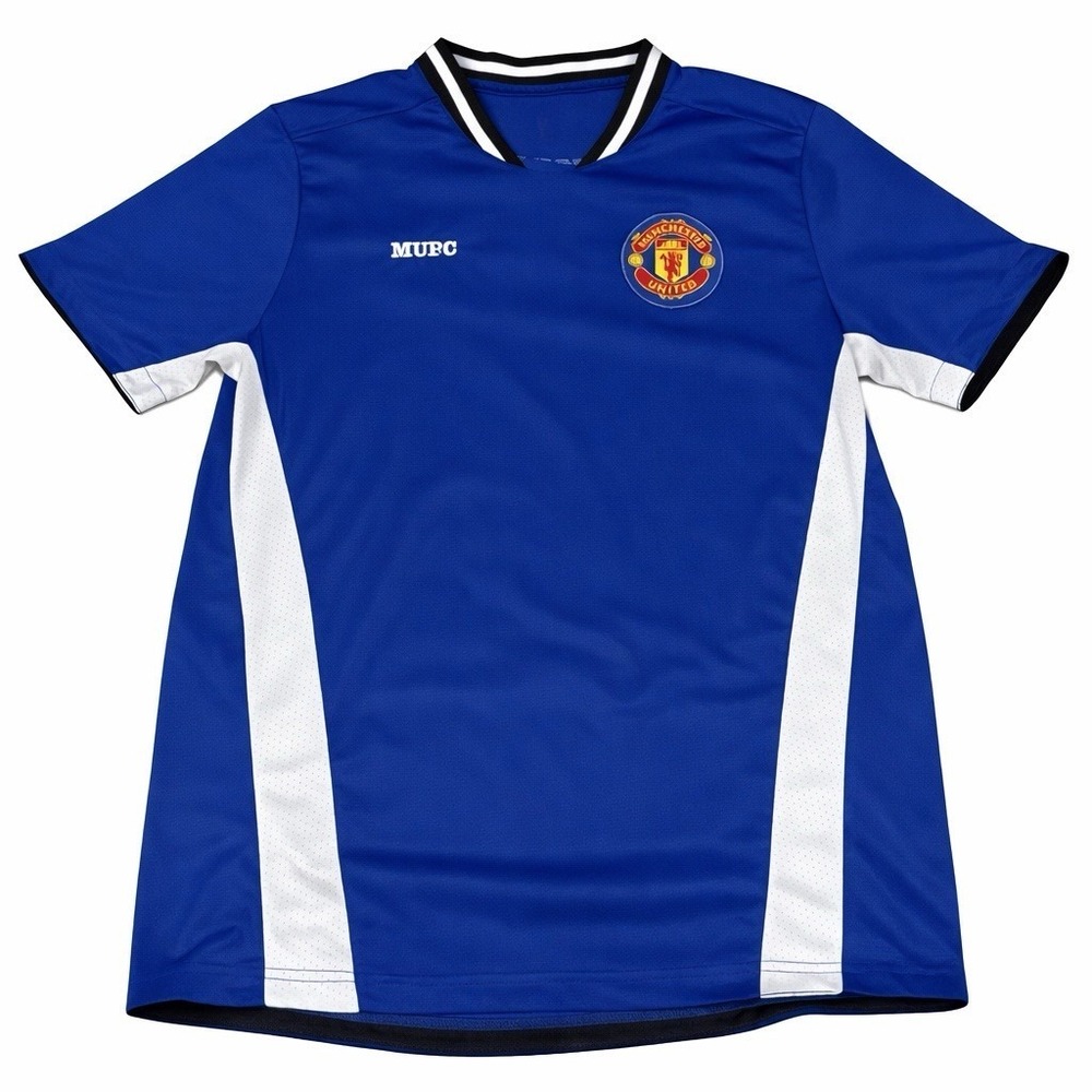 EXCELLENT‎ Manchester United MUFC Official Merchandise Blue Soccer Jersey Sz M